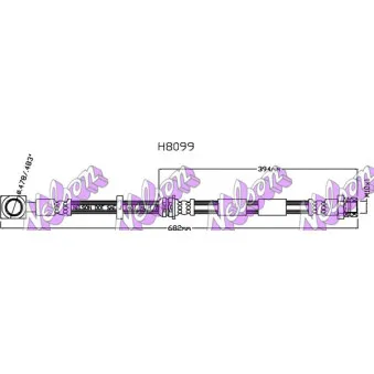 KAWE H8099 - Flexible de frein