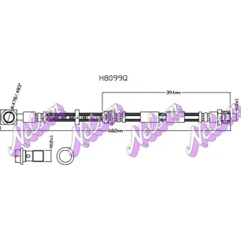 KAWE H8099Q - Flexible de frein