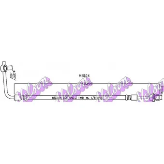 KAWE H8104 - Flexible de frein