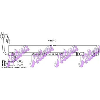 KAWE H8104Q - Flexible de frein