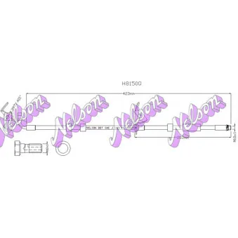 KAWE H8150Q - Flexible de frein