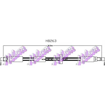 KAWE H8263 - Flexible de frein