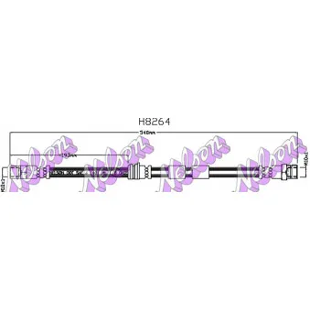KAWE H8264 - Flexible de frein