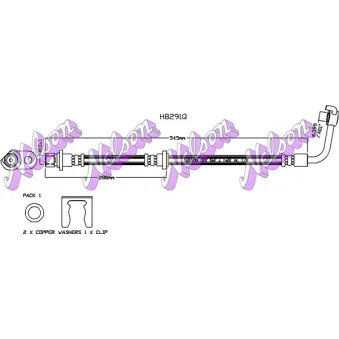 KAWE H8291Q - Flexible de frein