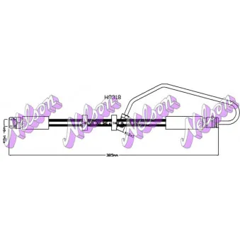 KAWE H8318 - Flexible de frein