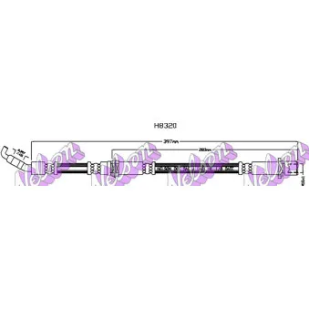 KAWE H8320 - Flexible de frein