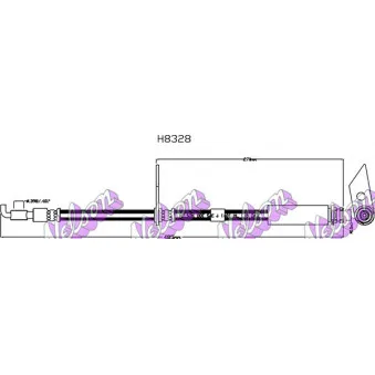 KAWE H8328 - Flexible de frein