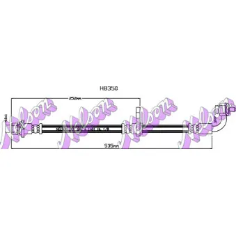 KAWE H8350 - Flexible de frein