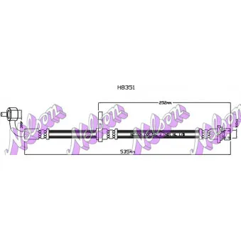 KAWE H8351 - Flexible de frein