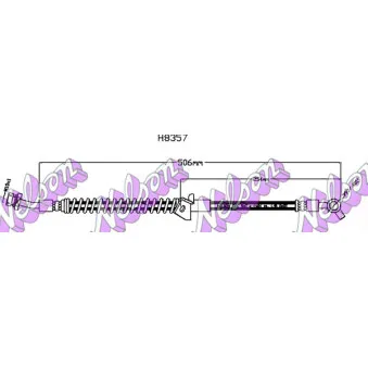 KAWE H8357 - Flexible de frein