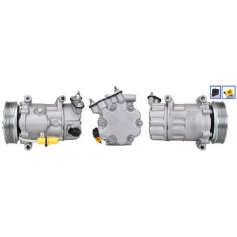 Compresseur, climatisation LUCAS ACP469 pour PEUGEOT 207 1.4 - 73cv