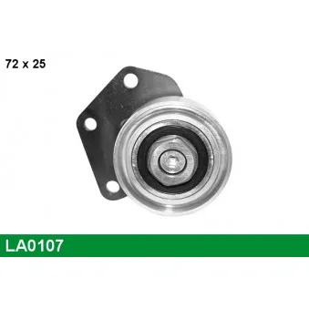 LUCAS LA0107 - Poulie renvoi/transmission, courroie trapézoïdale à nervures