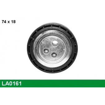 LUCAS LA0161 - Poulie renvoi/transmission, courroie trapézoïdale à nervures