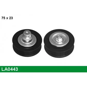 LUCAS LA0443 - Poulie renvoi/transmission, courroie trapézoïdale à nervures
