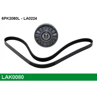 LUCAS LAK0080 - Jeu de courroies trapézoïdales à nervures