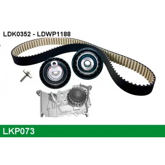 LUCAS LKP073 - Pompe à eau + kit de courroie de distribution