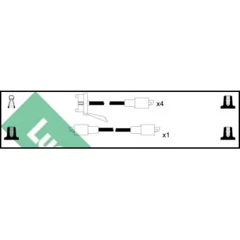 LUCAS LUC4114 - Kit de câbles d'allumage