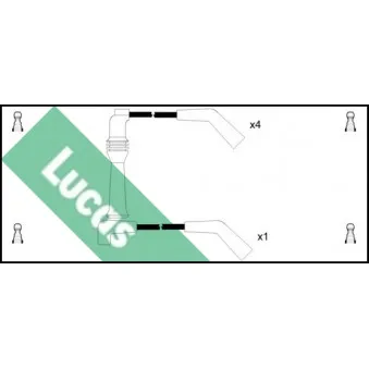 LUCAS LUC4224 - Kit de câbles d'allumage