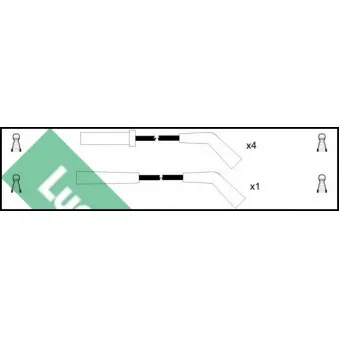 Kit de câbles d'allumage LUCAS [LUC4229]