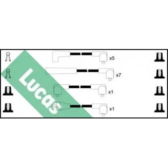 LUCAS LUC4370 - Kit de câbles d'allumage