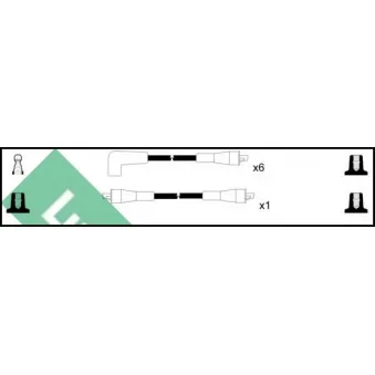 LUCAS LUC4372 - Kit de câbles d'allumage
