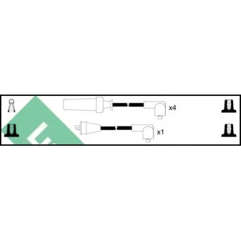 Kit de câbles d'allumage LUCAS [LUC4382]