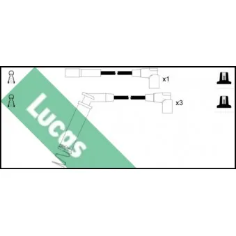 LUCAS LUC7043 - Kit de câbles d'allumage