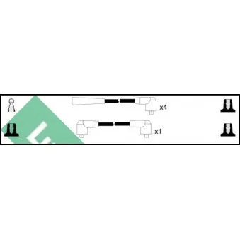 LUCAS LUC7146 - Kit de câbles d'allumage