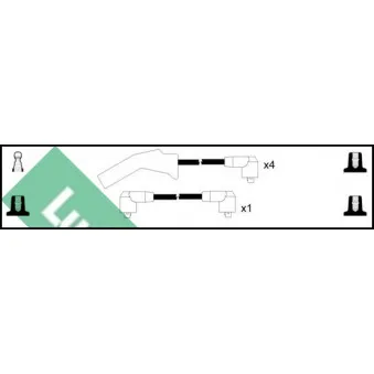 LUCAS LUC7149 - Kit de câbles d'allumage
