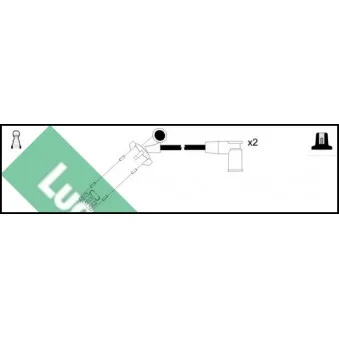 LUCAS LUC7434 - Kit de câbles d'allumage
