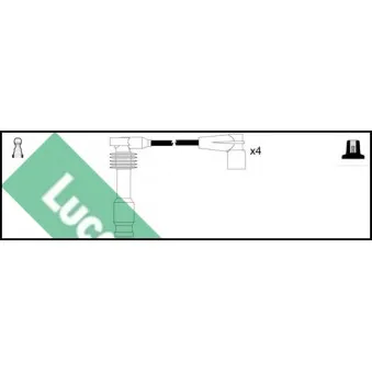 LUCAS LUC7464 - Kit de câbles d'allumage