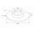 VALEO 186225 - Jeu de 2 disques de frein arrière