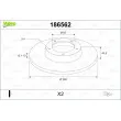 VALEO 186562 - Jeu de 2 disques de frein avant