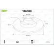 VALEO 186598 - Jeu de 2 disques de frein avant