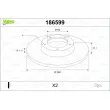 VALEO 186599 - Jeu de 2 disques de frein avant