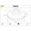 VALEO 186655 - Jeu de 2 disques de frein avant