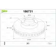 VALEO 186731 - Jeu de 2 disques de frein avant