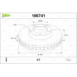 VALEO 186741 - Jeu de 2 disques de frein avant