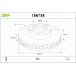 VALEO 186758 - Jeu de 2 disques de frein avant