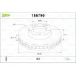 VALEO 186790 - Jeu de 2 disques de frein avant