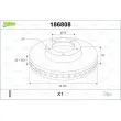 VALEO 186808 - Jeu de 2 disques de frein avant