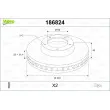 VALEO 186824 - Jeu de 2 disques de frein avant