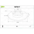 VALEO 197017 - Jeu de 2 disques de frein arrière