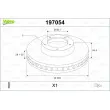 VALEO 197054 - Jeu de 2 disques de frein avant