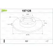 VALEO 197128 - Jeu de 2 disques de frein arrière