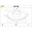VALEO 197158 - Jeu de 2 disques de frein arrière