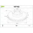 VALEO 197162 - Jeu de 2 disques de frein avant