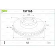 VALEO 197165 - Jeu de 2 disques de frein avant