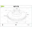 VALEO 197178 - Jeu de 2 disques de frein avant