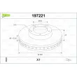 VALEO 197221 - Jeu de 2 disques de frein avant